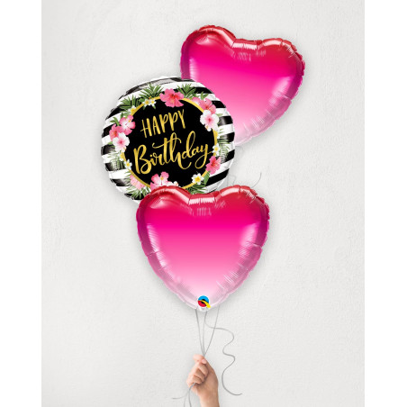 Balloon Bouquet Tropical Pink