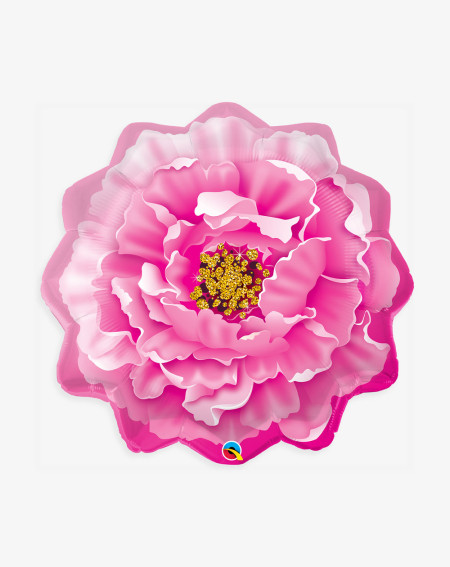 Big Foil Balloon Pink Peony - Agapics