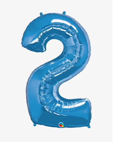 Big Foil Balloon Blue 2 - Agapics