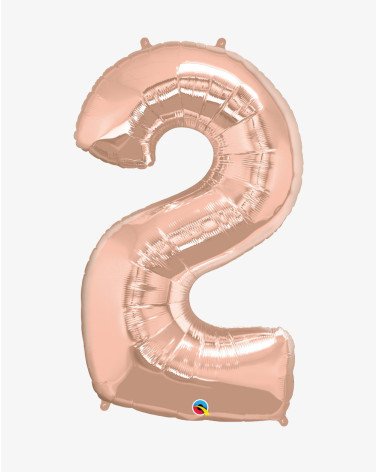 Big Foil Balloon Rose Gold 2 - Agapics