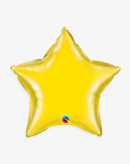 Foil Balloon Yellow star - Agapics