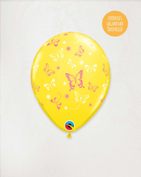 Latex Balloon butterflies yellow