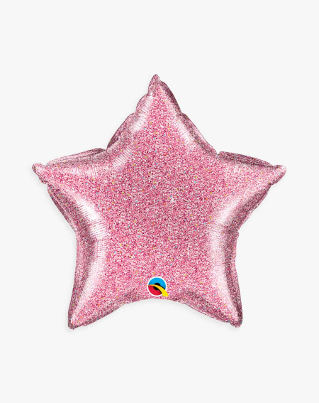 Foil Balloon Pink Shine star - Agapics