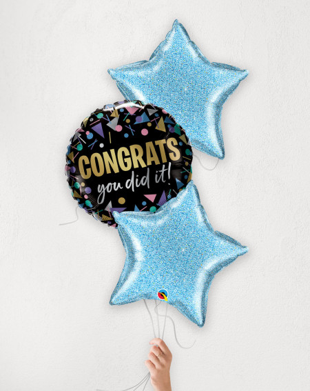 Balloon Bouquet Congrats with helium