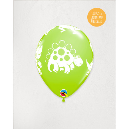 Latex Balloon Green Dino - Agapics