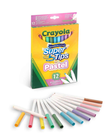 Crayola Washable Markers pastel colours 12pc