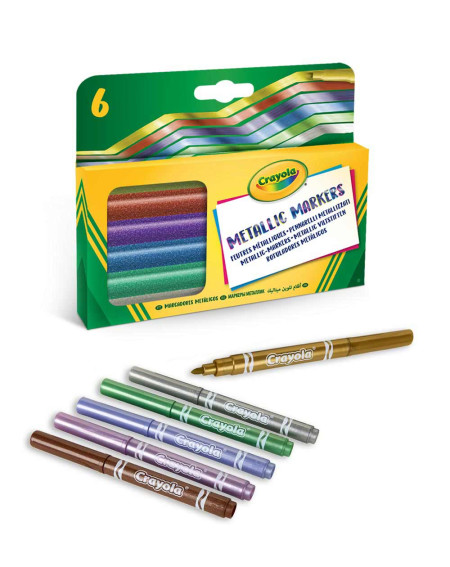 Crayola Metallic Markers 6pc