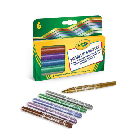 Crayola Metallik markerid 6tk
