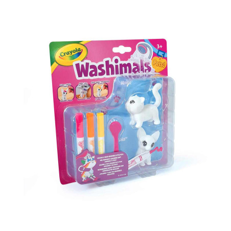 Crayola Washimals playset cat & dog