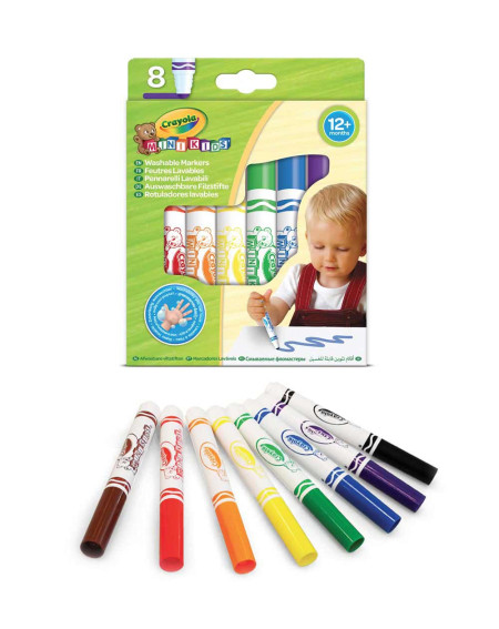 Crayola Mini Kids Pestavad markerid 8tk