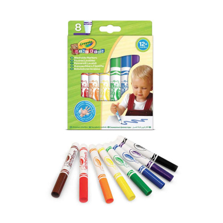 Crayola - 8 Mini Kids Markers