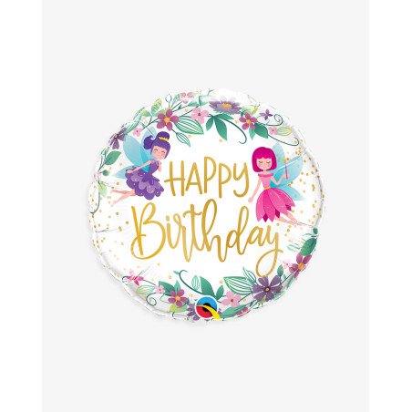 Foil Balloon Fairy birthday - Girls birthday - Agapics