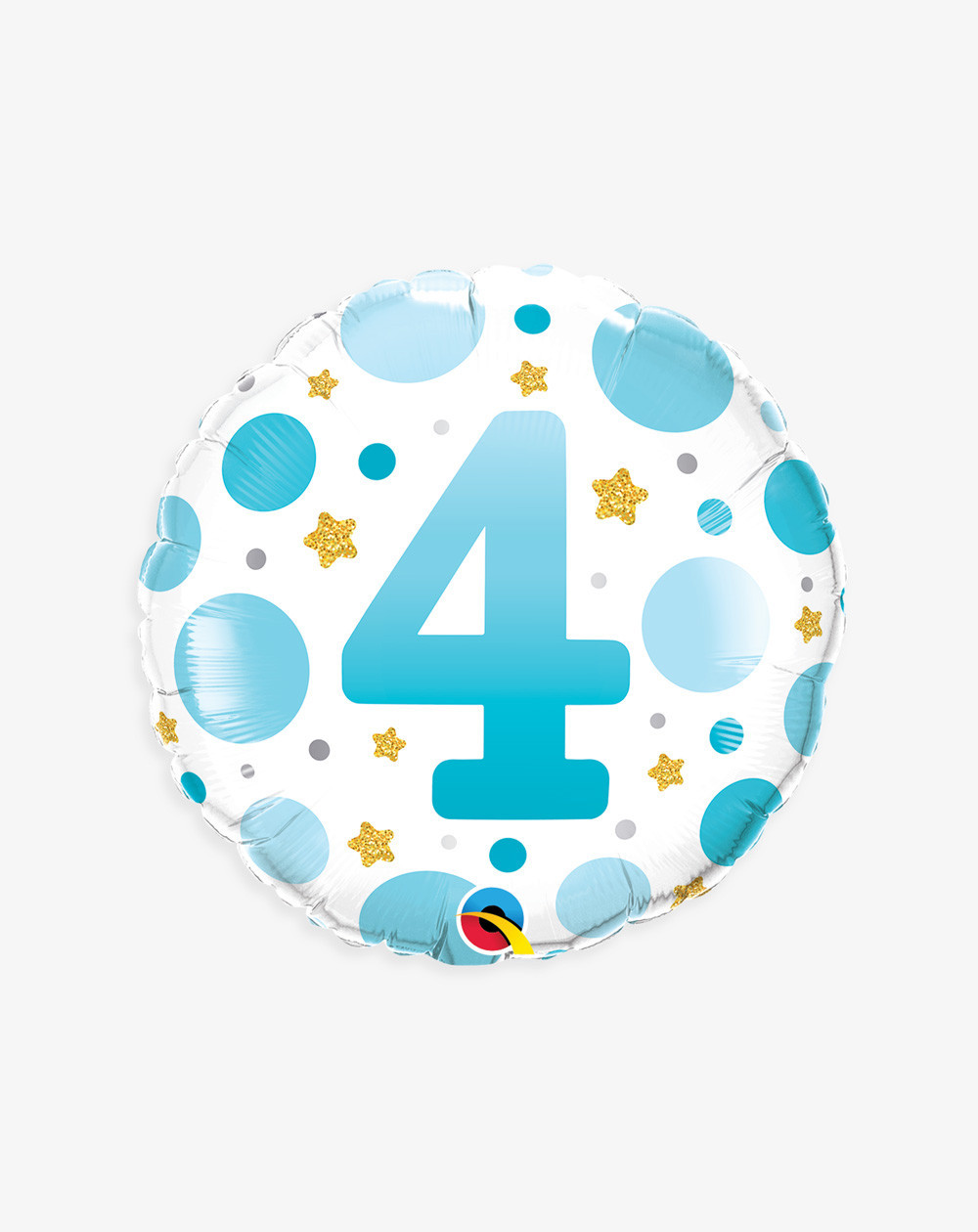 Foil Balloon Blue 4 - Number balloons - Agapics