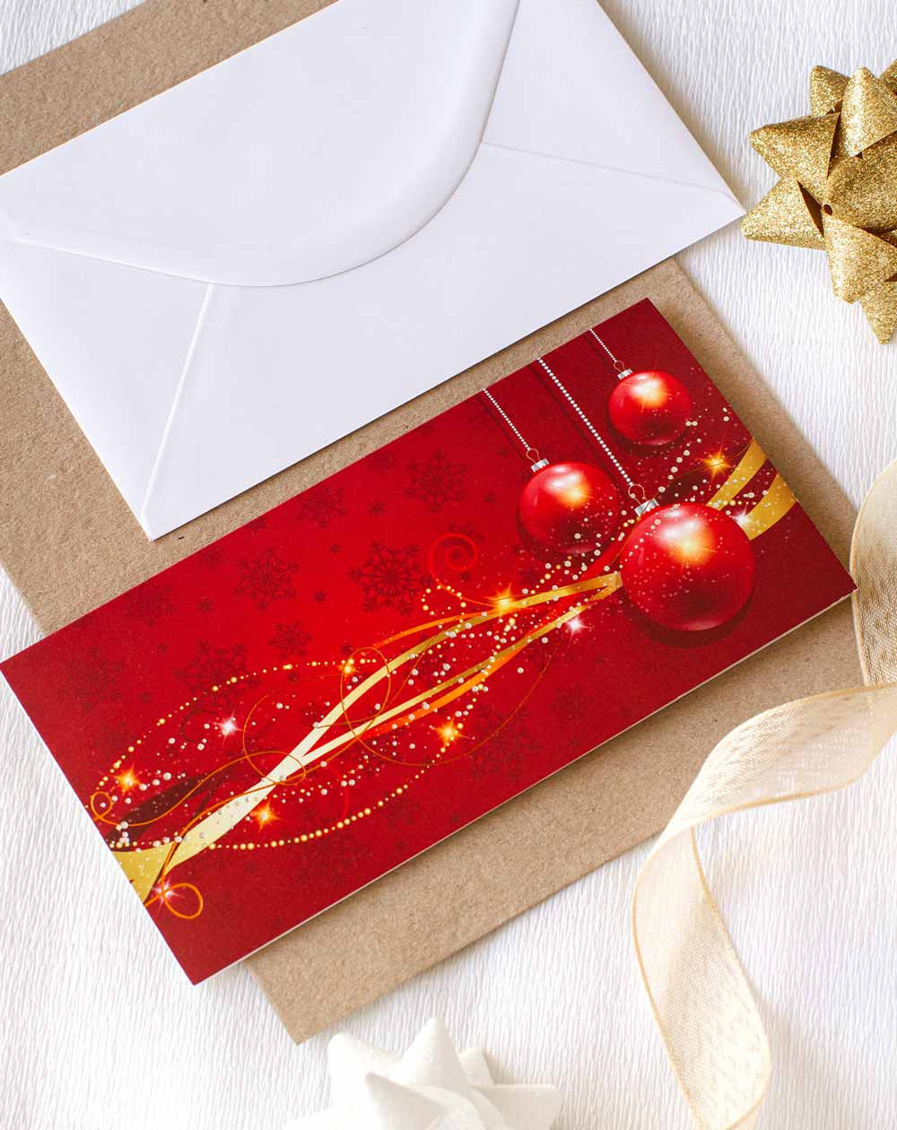 Business Christmas Card Red - Agapics