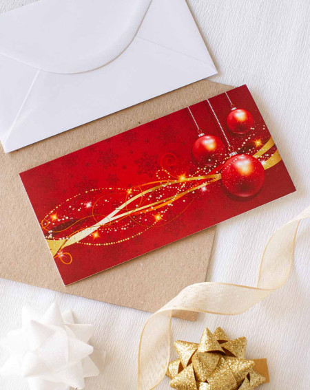 Business Christmas Card Red - Agapics