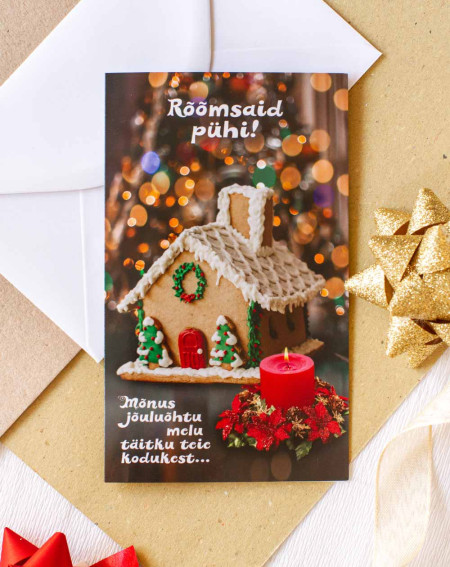 Christmas Card Gingerbread house - Agapics