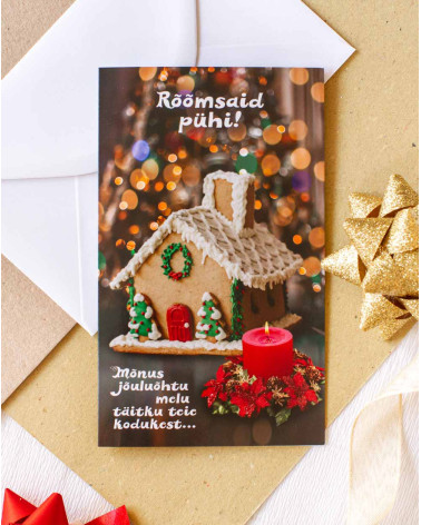 Christmas Card Gingerbread house - Agapics