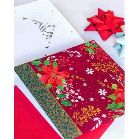 Christmas Card Letter with bow - Agapics