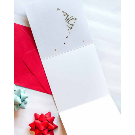 Christmas Card Letter with bow - Agapics