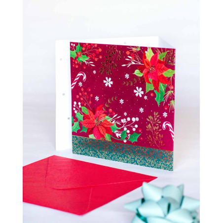 Christmas Card Letter with bow - Agapics