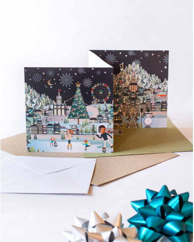 Christmas Card Shining city - Agapics