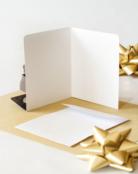 3D Christmas Card White Bird - Agapics