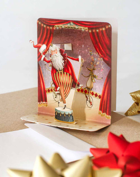 3D Christmas Card Circus - Agapics