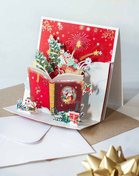 Big 3D Christmas Card Book - Agapics