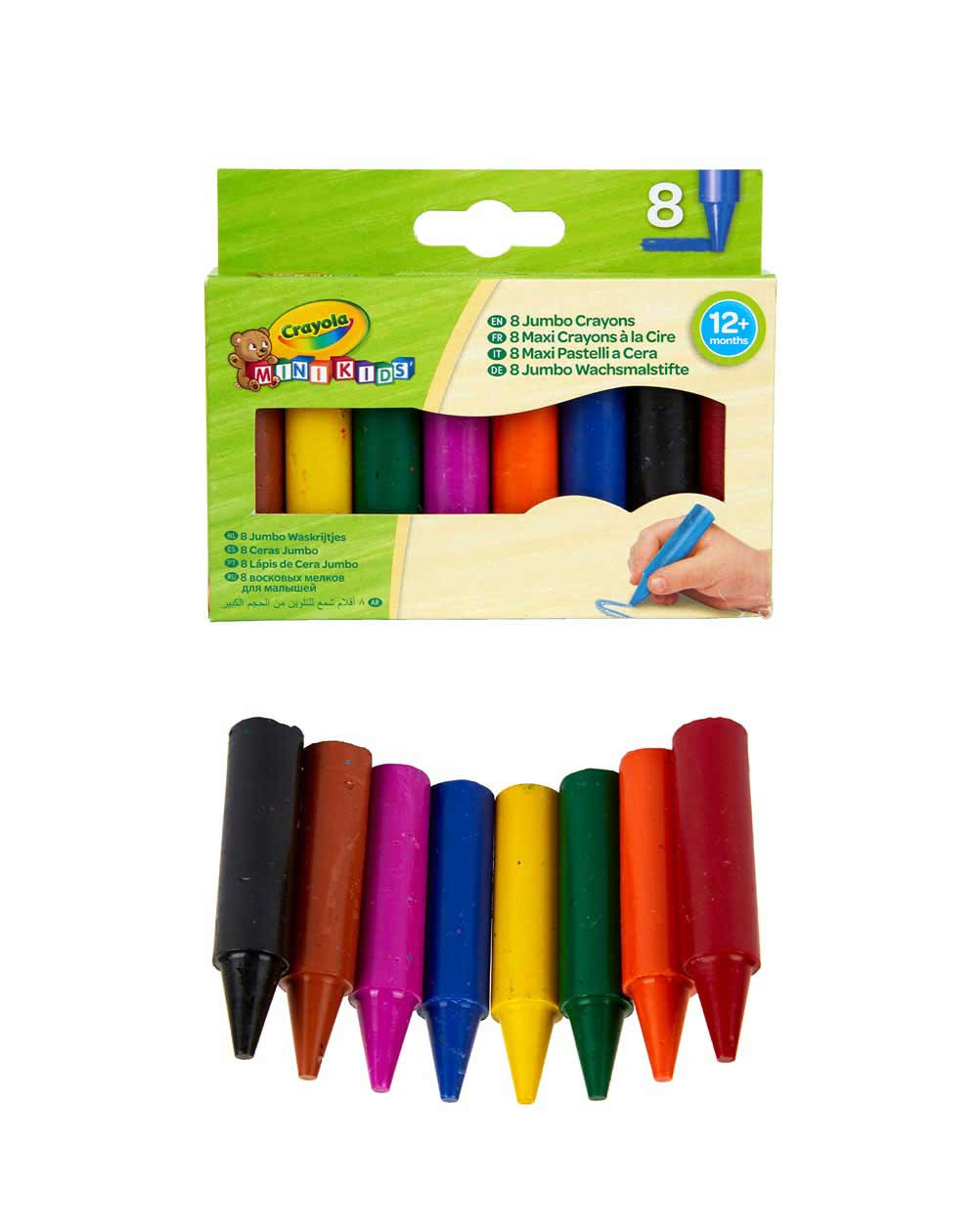 MiniKids Jumbo pencils 8pc - Crayola art supplies - Agapics