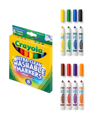 Pestavad Markerid lai joon 8 tk - Crayola kunstitarbed - Agapics