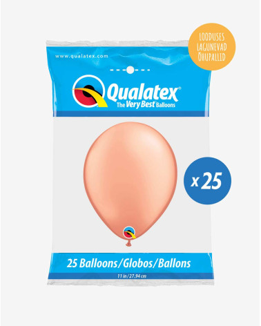 Latex balloons 25pc in a pack Pink Gold - Agapics