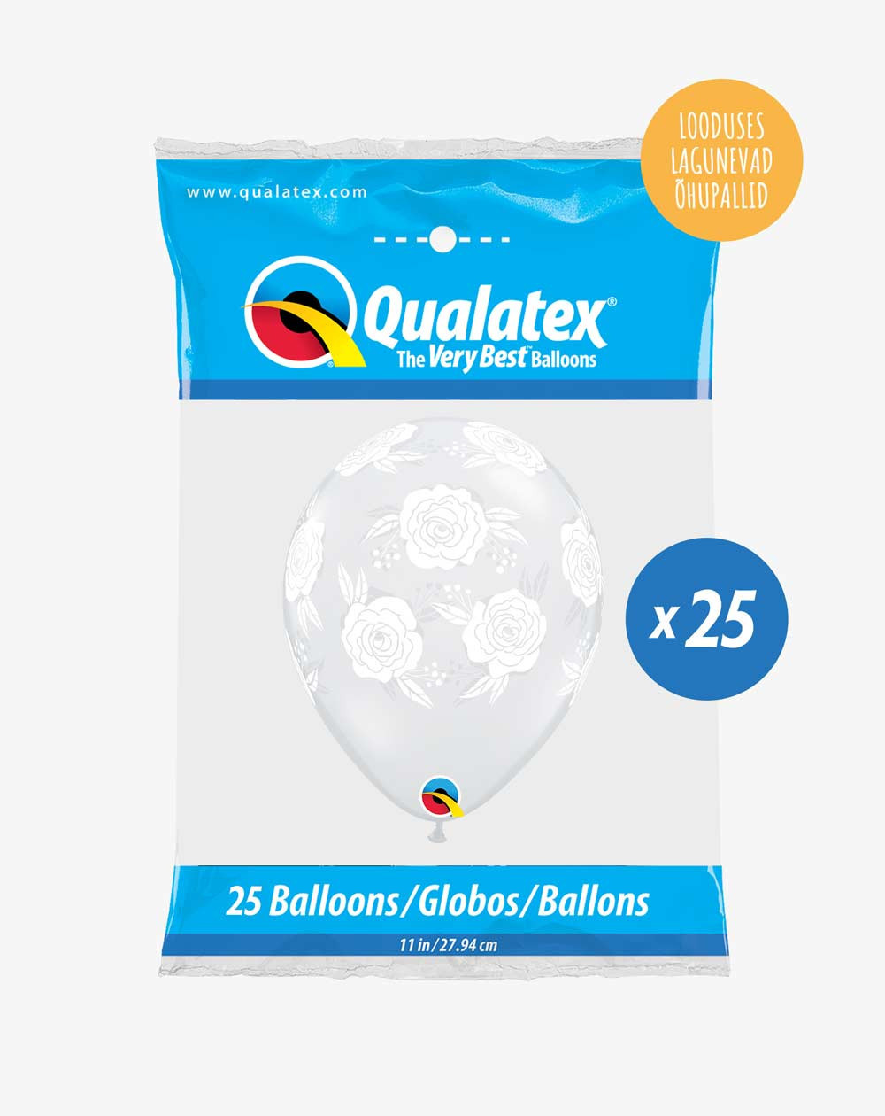 Latex balloons 25pc in a pack Roses - Agapics