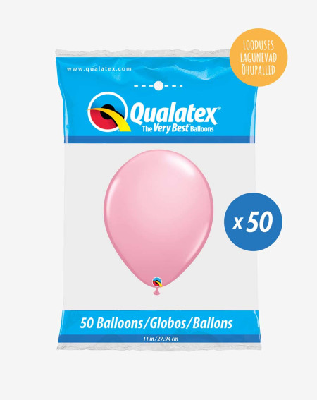 Latex balloons 50pc in a pack Pink - Agapics