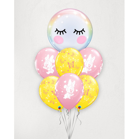 Big Balloon Bouquet Eyelashes and Butterflies - Agapics