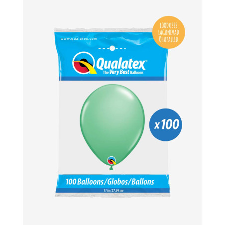 Õhupallid pakis 100tk Roheline