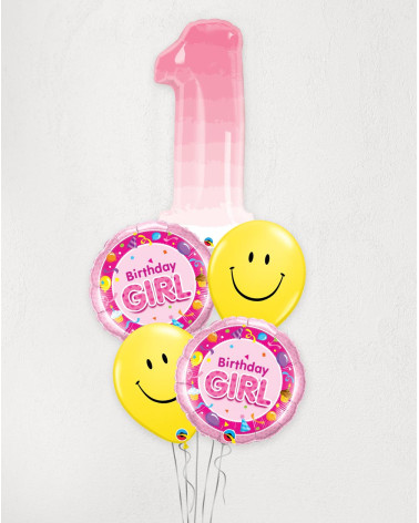 Big Balloon Bouquet Nr 1 pink - Agapics