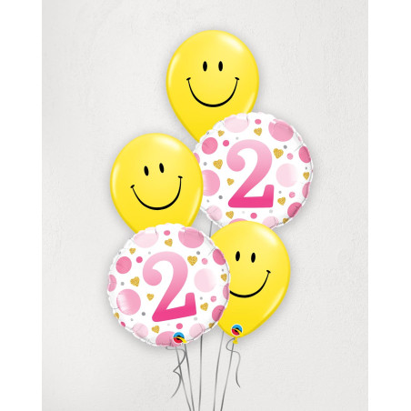 Big Helium Balloons Gift Birthday Nr 2  - Agapics