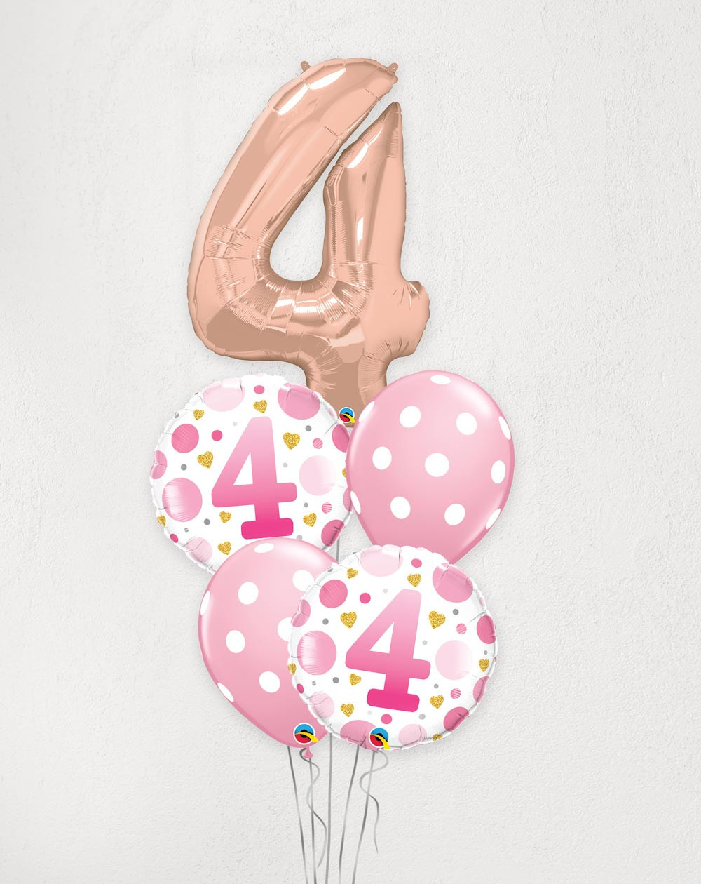 Big Balloon Bouquet Nr 4 and pink dots - Agapics