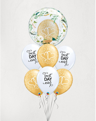 Big Balloon Bouquet Best Day! - Agapics