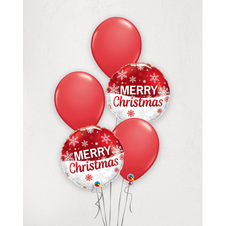 Big Balloon Bouquet Merry Christmas - Helium balloons - Agapics