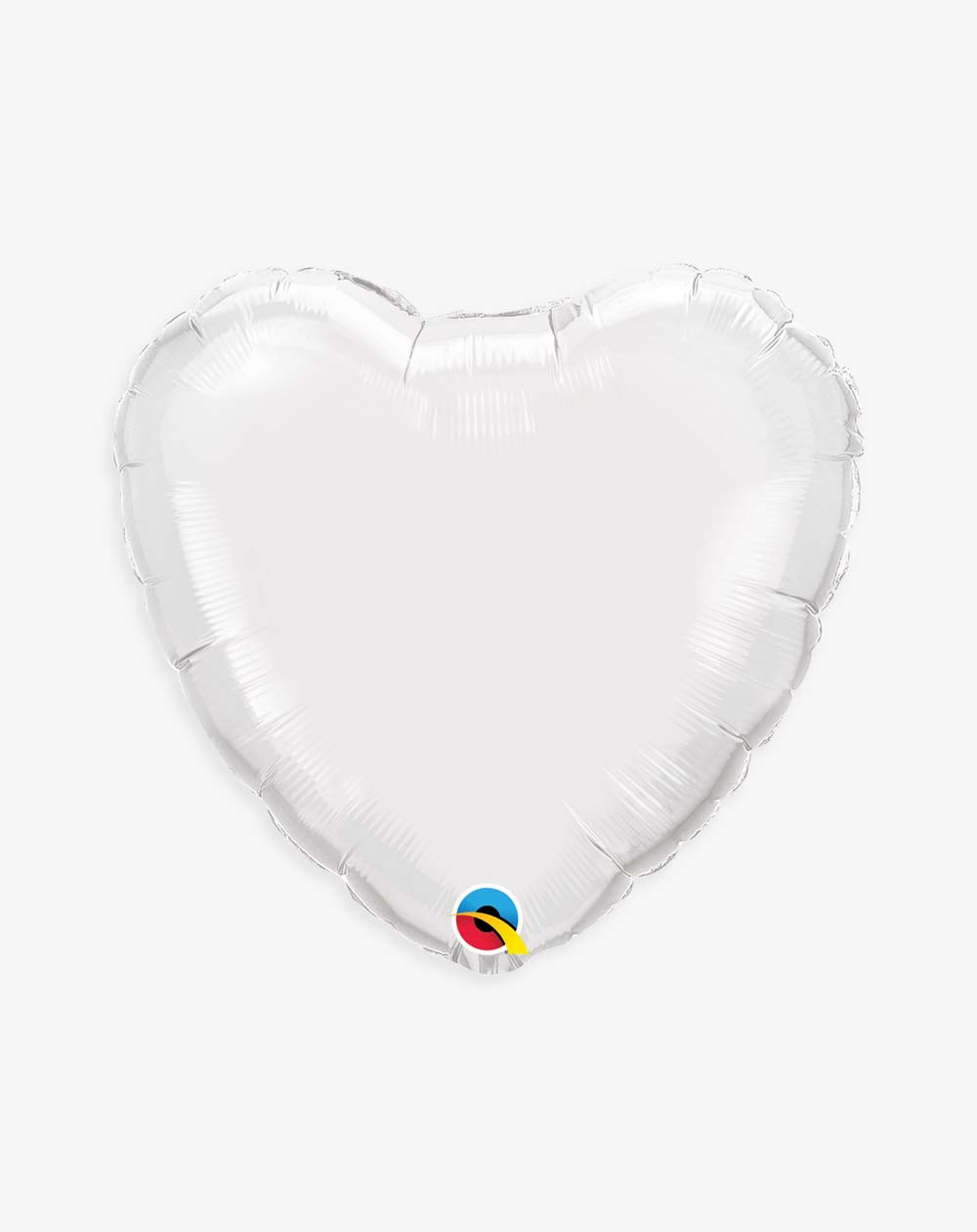 Foil Balloon White heart - Agapics