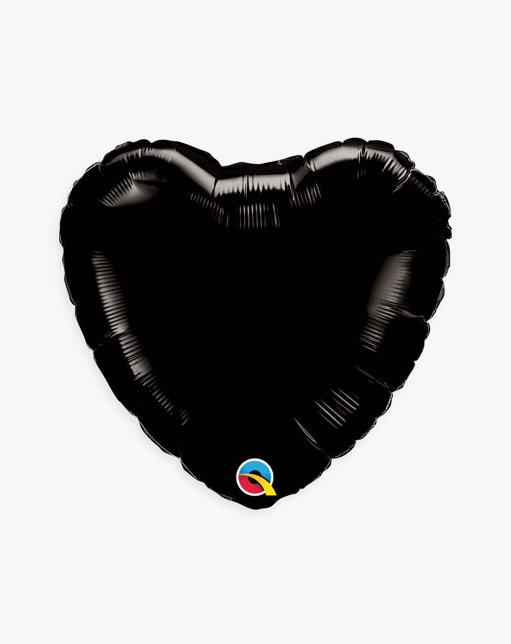 Foil Balloon Black heart - Agapics