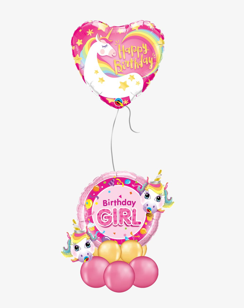 Balloons Birthday Unicorns - Helium balloons - Agapics