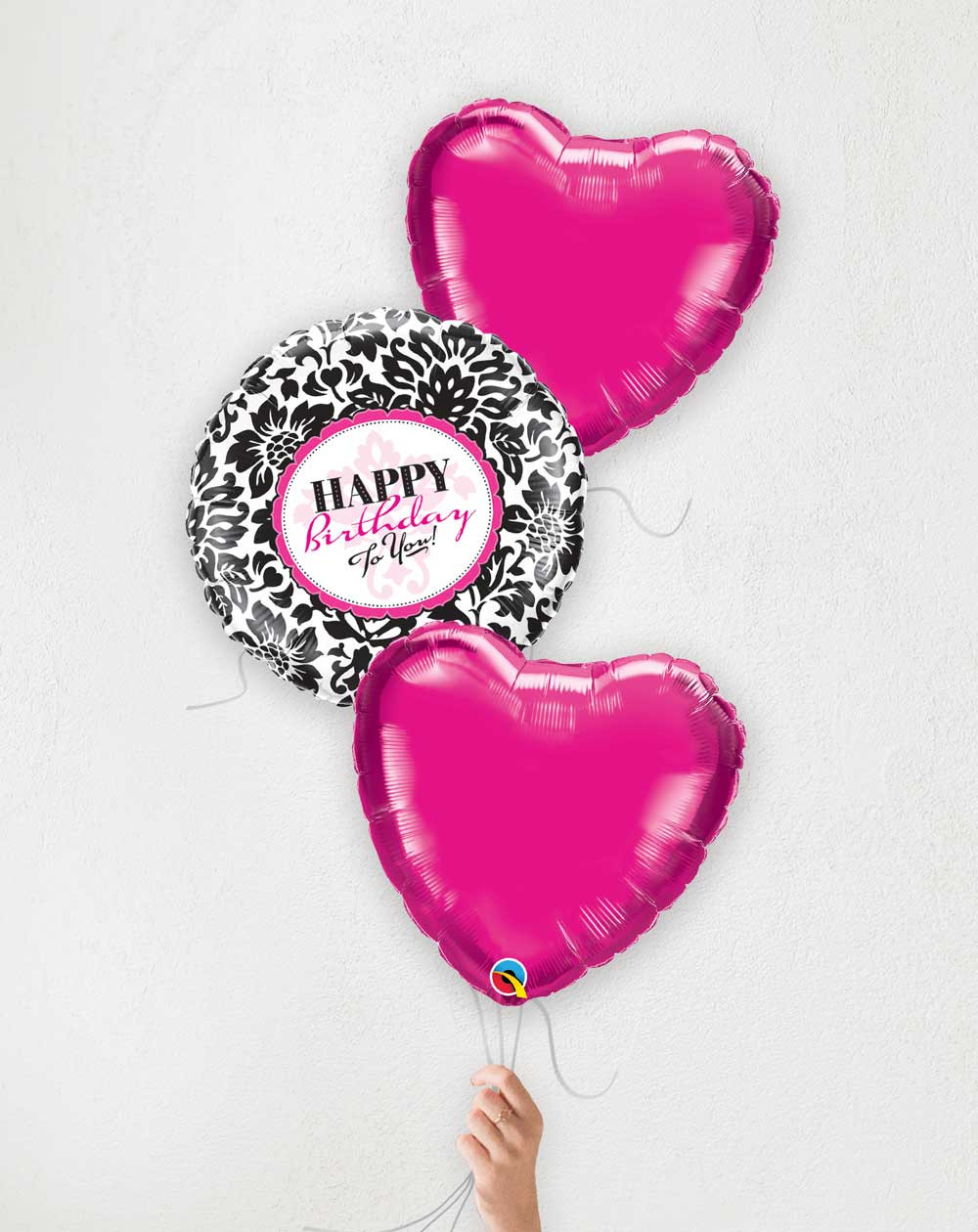 Balloon Bouquet Pink Birthday - Helium balloons - Agapics