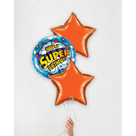 Balloon Bouquet Super Birthday - Helium balloons - Agapics