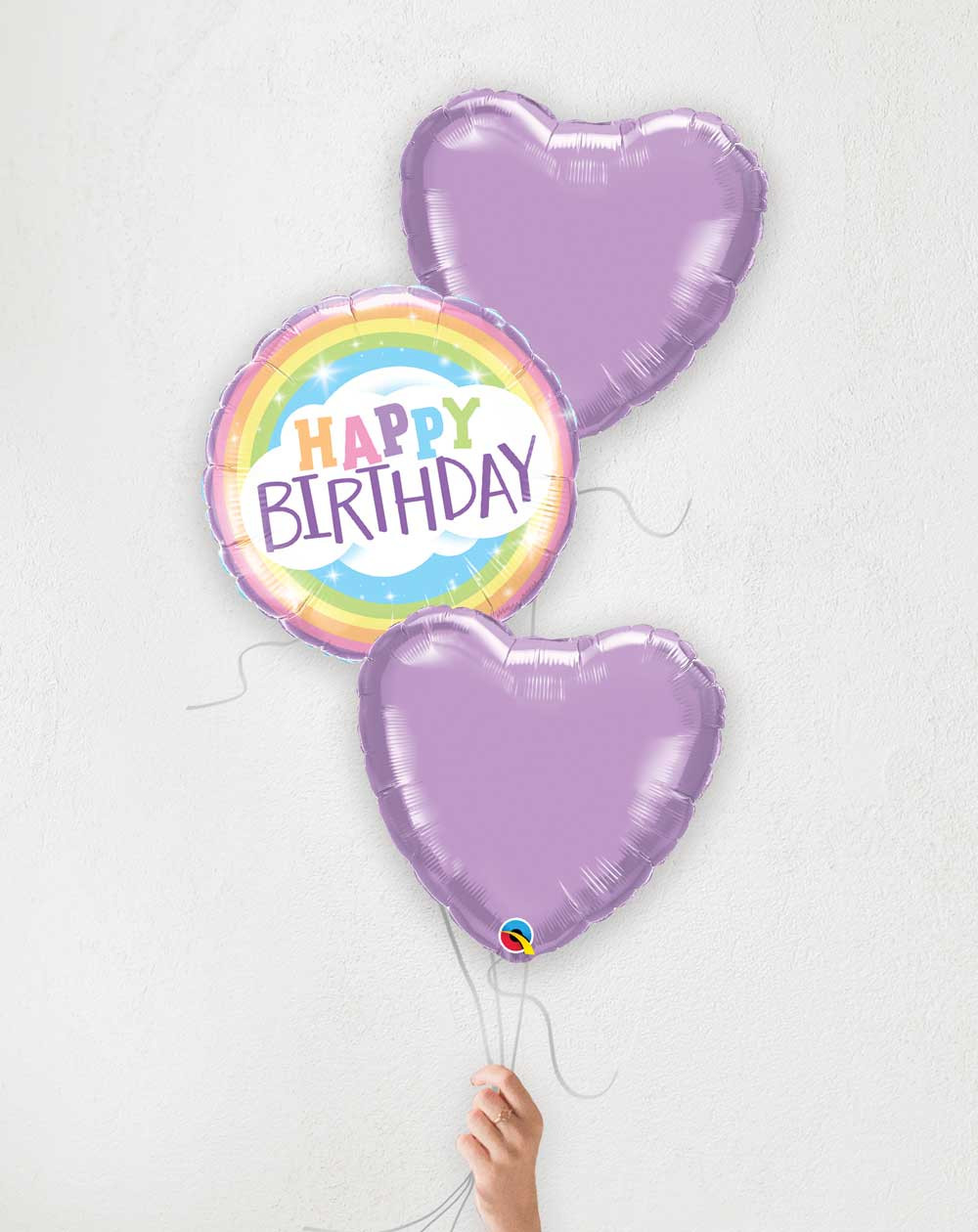 Balloon Bouquet Birthday Cloud and Hearts - Helium balloons - Agapics