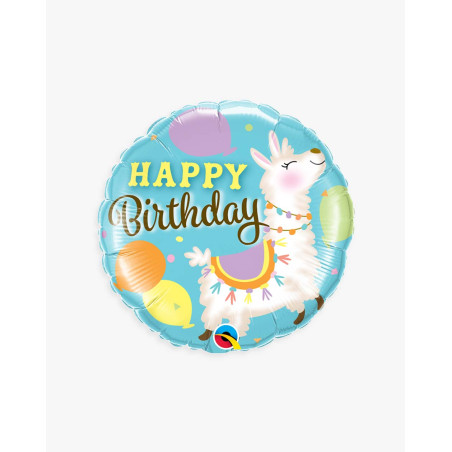 Foil Balloon Llama birthday - Agapics