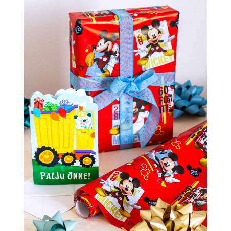 Disney Iconic Minnie Mouse Gift Wrap, 30-in x 5-ft | Party City