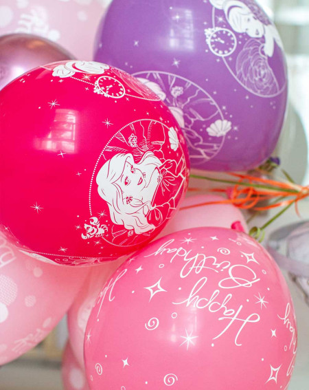 Latex balloons 25pc in a pack Pink and dots - Agapics