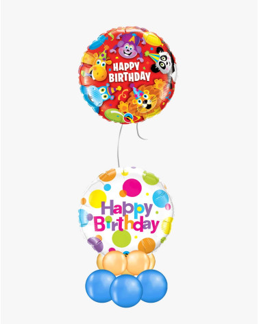 Balloons Birthday Animals - Helium balloons - Agapics